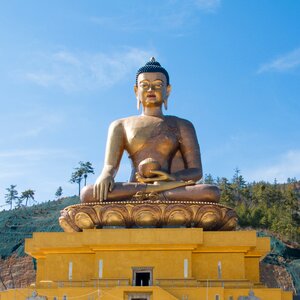 Buddhism bhutan blue buddha