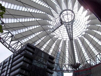 Potsdam place sony center roof construction