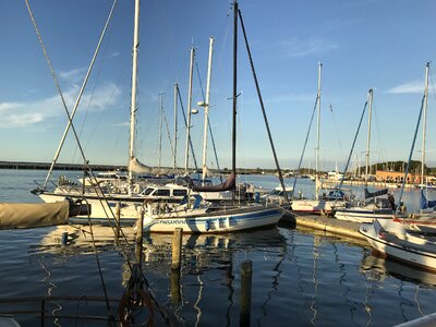 Port abendstimmung water photo