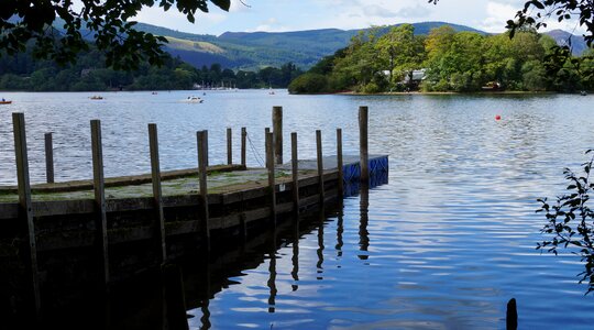 Landscape pier calm photo