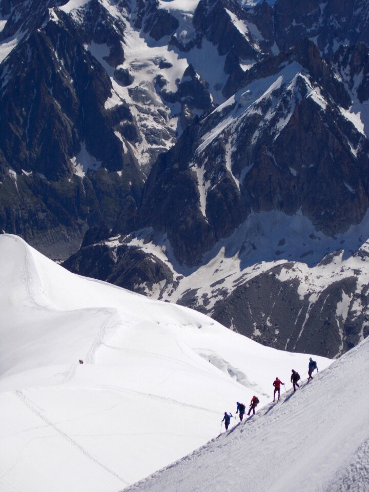 Climbers landscape photo