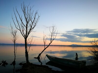 Fisherman umbria lake trasimeno photo