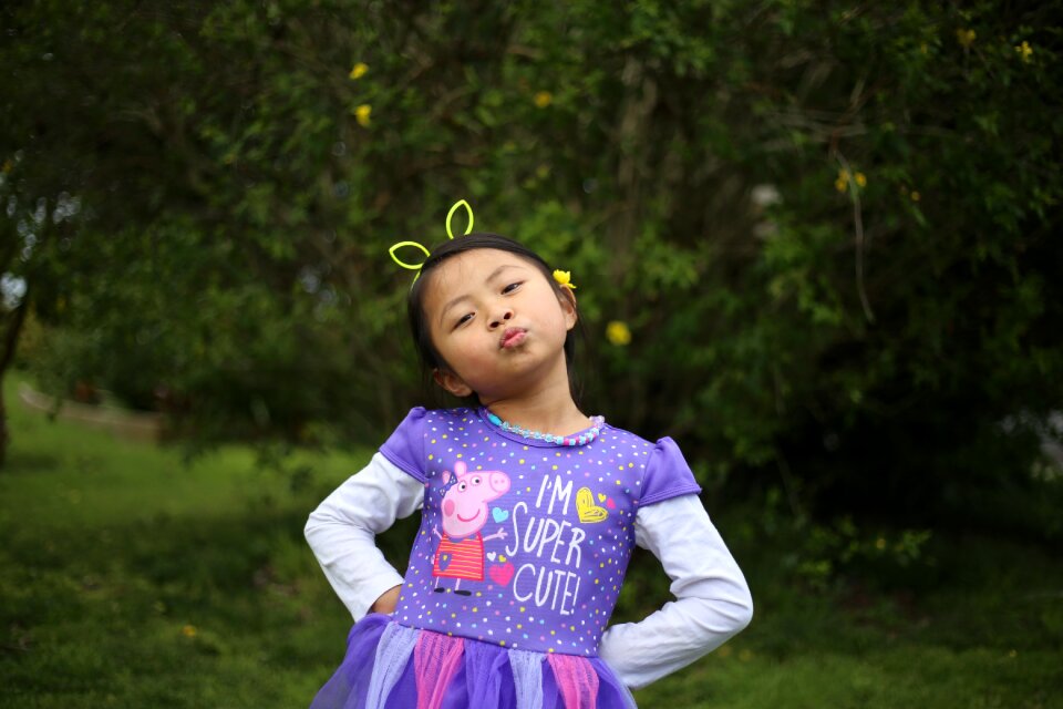 Beautiful kid smart kid