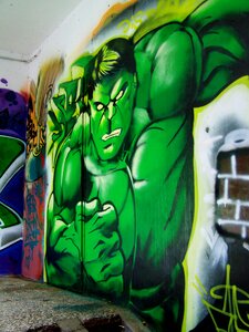 Graffiti wall painting controversial art photo