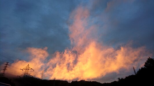 Cloud sunset burn