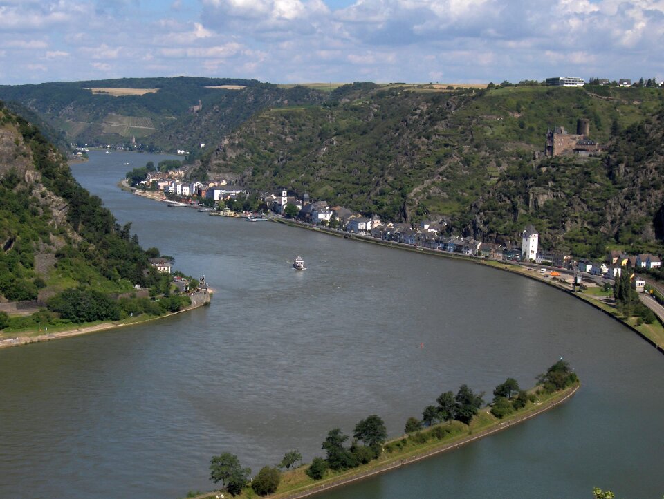 World heritage site rheinsteig st goarshausen