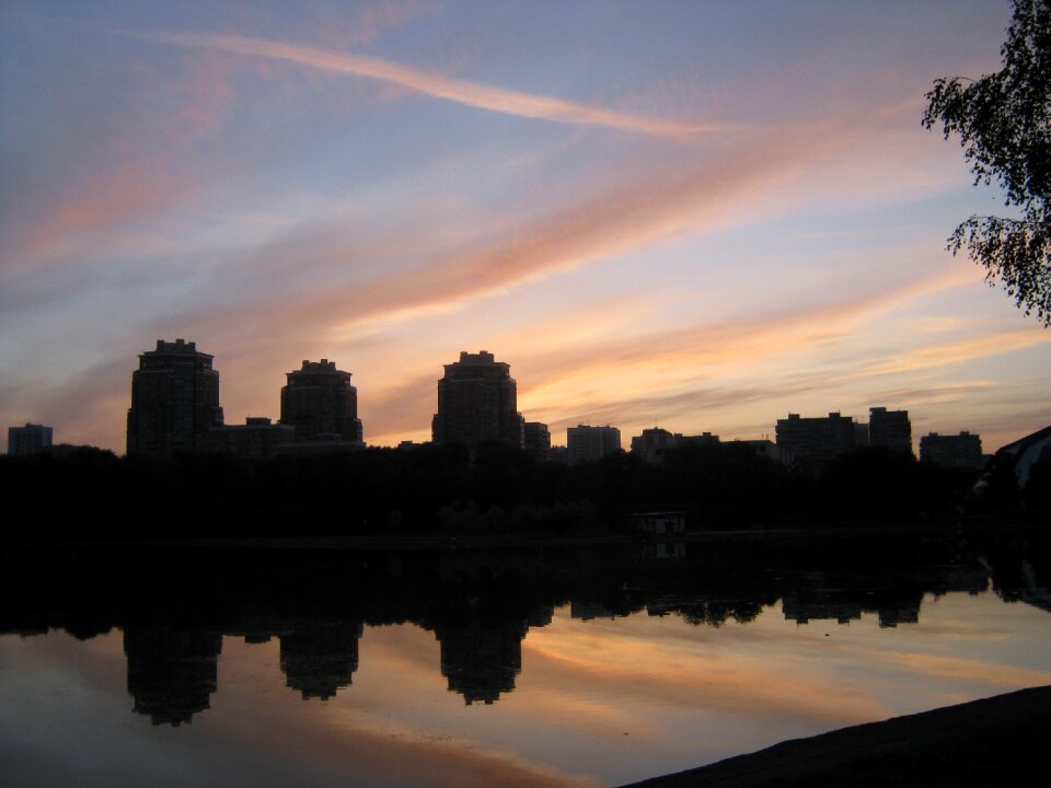 Sky clouds city park