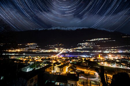 Alps italy night photo