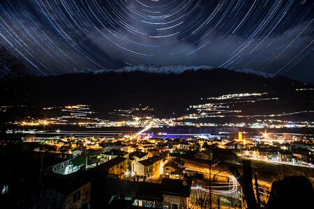 Alps italy night
