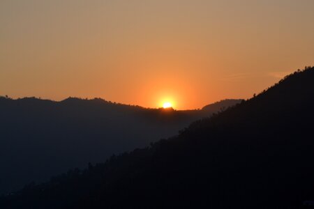 Sunset nepal pokhara