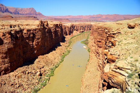 The colorado river arizona marble canyon
