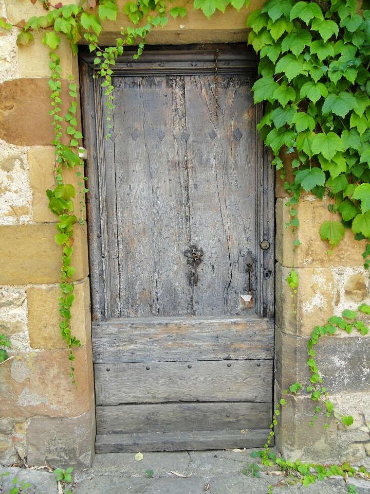 Old stones entry front door