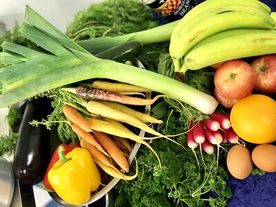 Food green banana