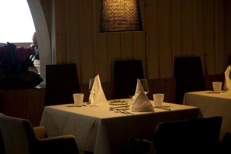Restaurant evening dinner