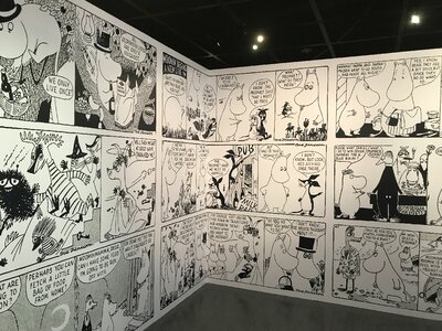 Exhibition the art of moomin
