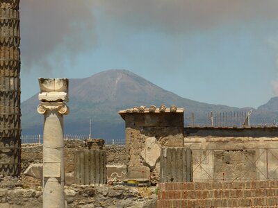 Vesuvius pompeii italy photo