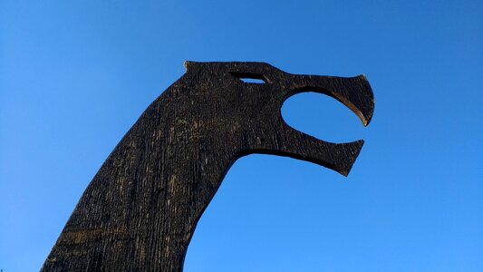 Woodcarving air blue sky