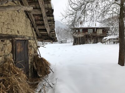 Blacksmiths village winter photo