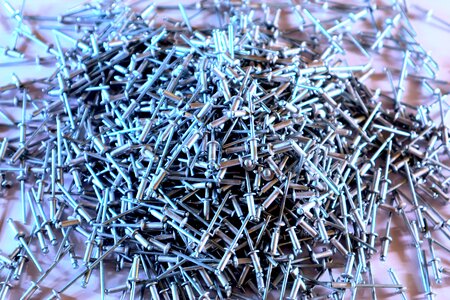Steel shiny rivet