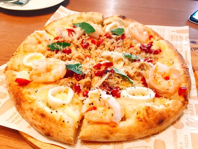 Italian orange pizza orange dinner