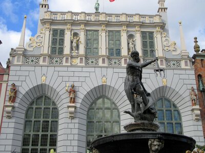 Gdansk neptune statue photo