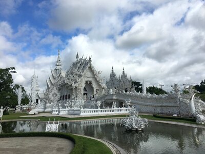 Buddhist temple architecture thailand photo