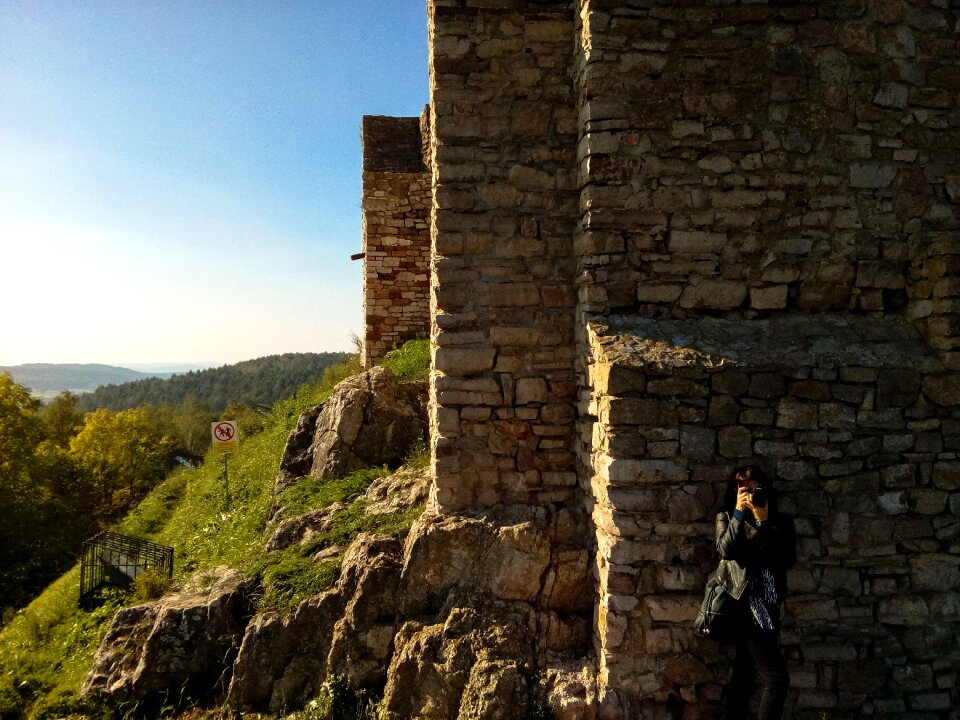 Old castle scenery top view