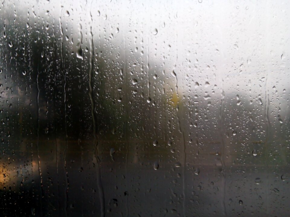 Droplets water glass