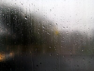 Droplets water glass