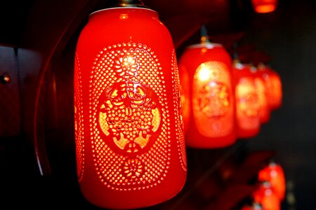 Traditional chinese lights photo