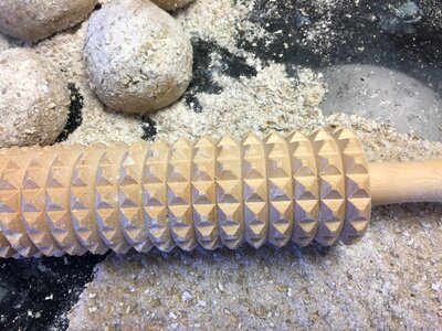 Rye wheat rolling pin photo