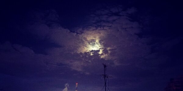 Moon autumn night fantasy