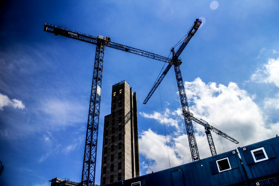 Building construction site urban