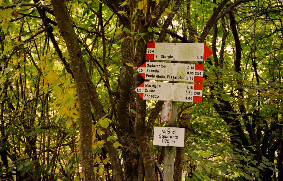Indications the european path e5