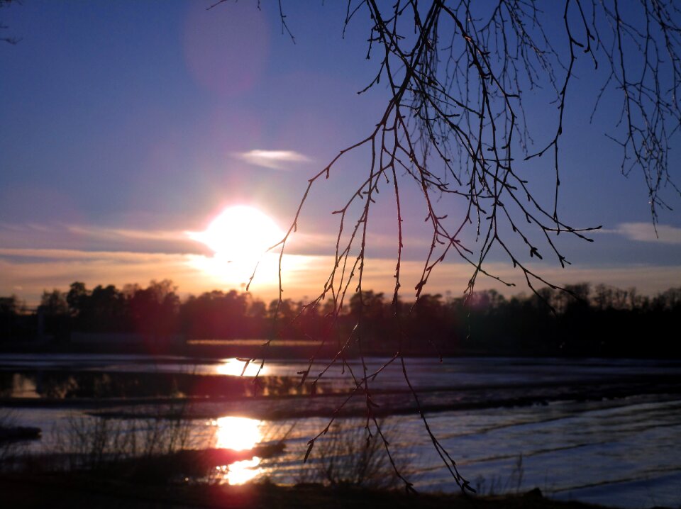 Winter sweden blue