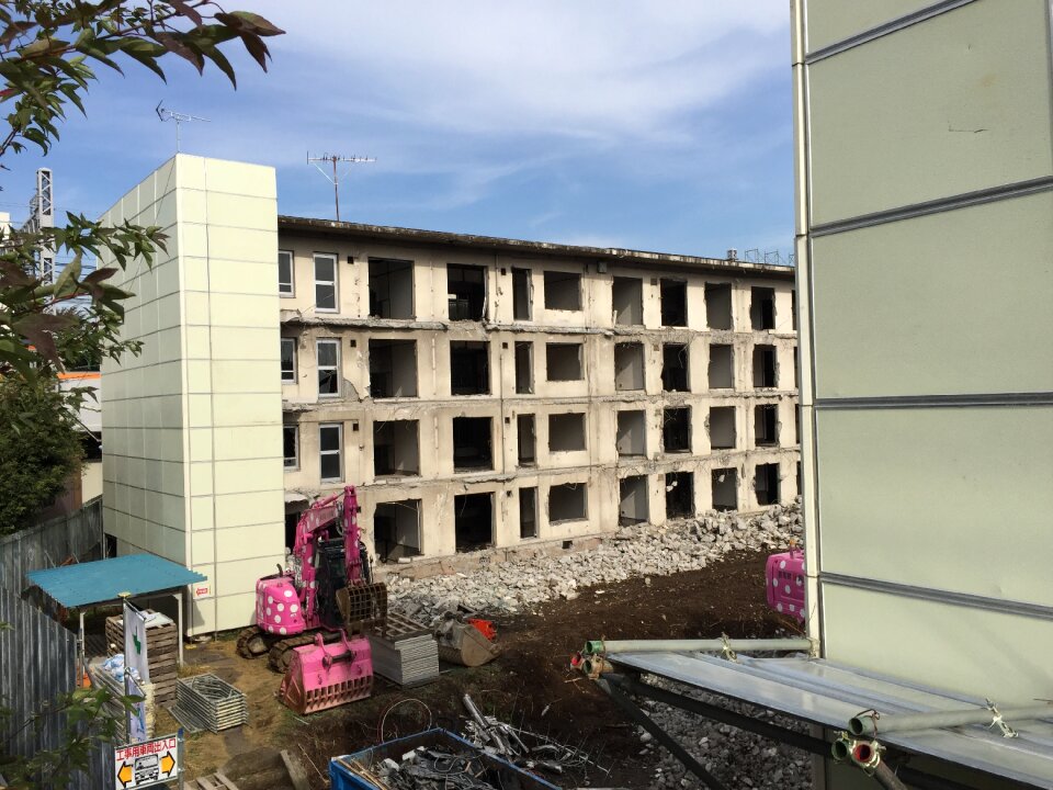 Destruction apartment