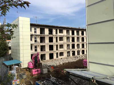 Destruction apartment