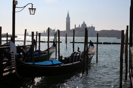 Gondolas lantern waterways