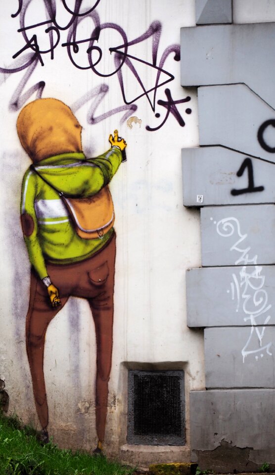 Lithuania graffiti houses facades