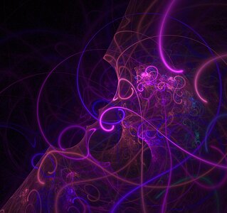 Violet lines swirl photo