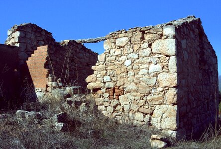 Ruins stones walls photo