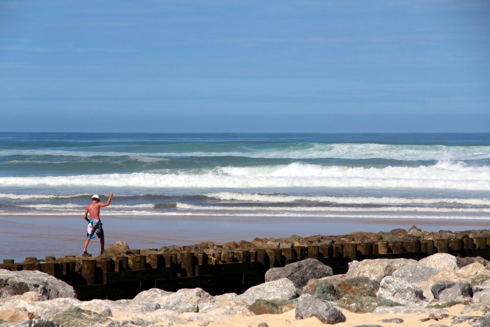 Ocean beach waves