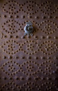 Iron doors mardin church photo