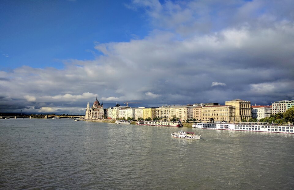 Cityscape water panorama