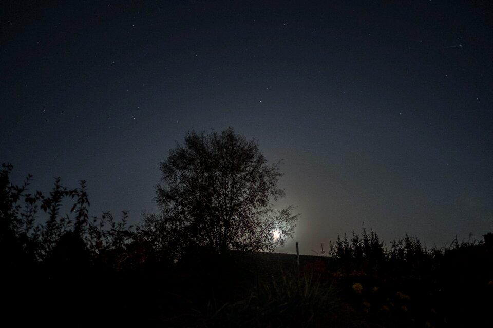 Evening night photograph night sky