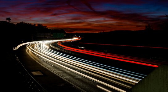 Longexposure glühen transport photo