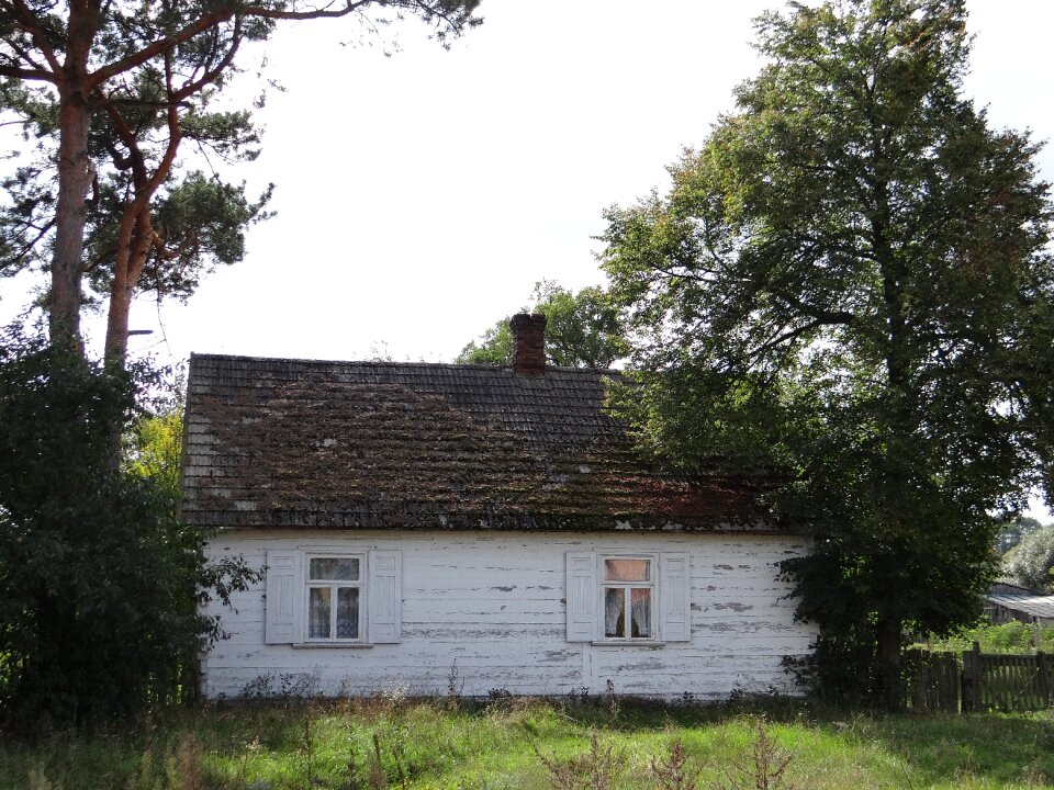 Ethnography garden wooden cottage photo