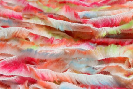 Yarn feather colorful