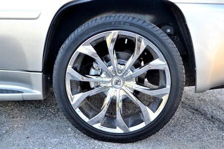 Wheel tire beige photo