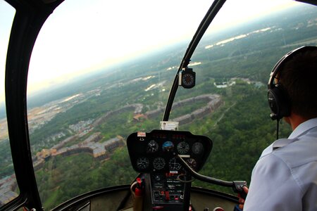 Birds eye pilot aircraft